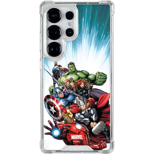 Marvel Avengers Team Galaxy S25 Ultra Clear Case